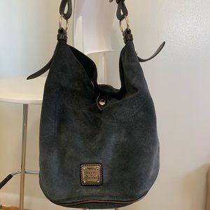 Dooney & Bourke Blue Suede shoulder bag